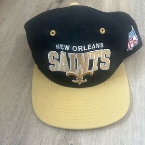 New Orleans Saints Mitchell & Ness Black and Gold Hat
